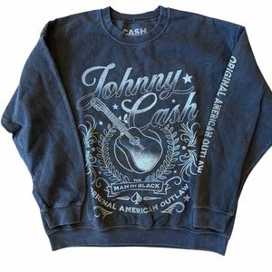 Johnny Cash Crewneck One Size NWOT in grey